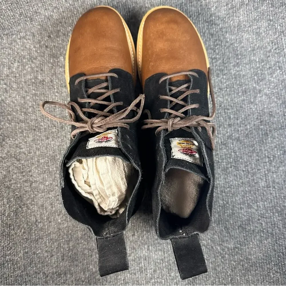 Gorilla Men’s Chukka Boots USA Union Made Two Tone Leather Worker Utility 11